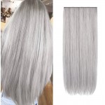 Extensie de par cu 5 Clips On delux Full Head dreapta de 70 cm, Silver Light CYF7098L88A/89A